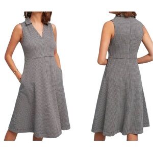 Anthropologie Maeve Gingham Collared Dress